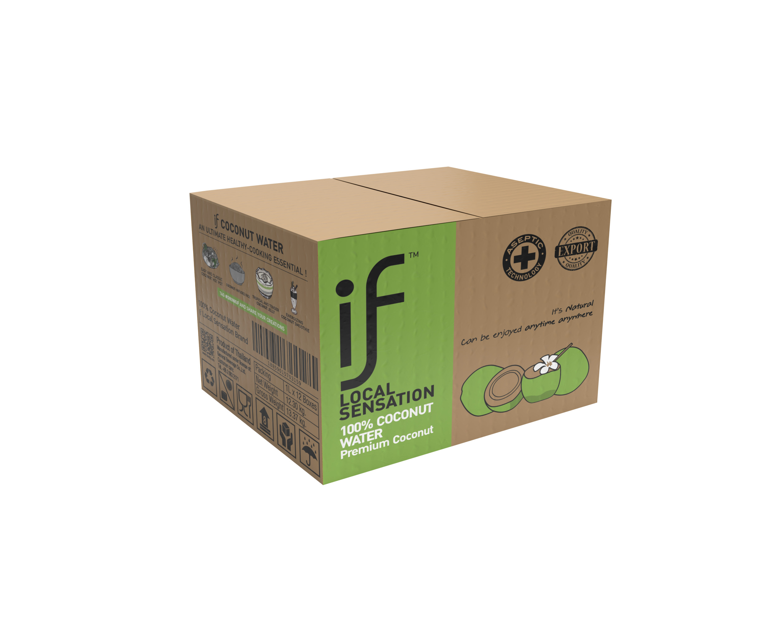 IF 100% Coconut Water 1Lt IF 100% Coconut Water 1Lt