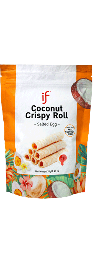IF Coconut Crispy Rolls Salted Egg IF Coconut Crispy Rolls Salted Egg