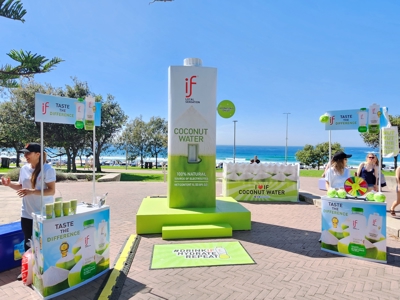 IF Coconut Water launches in Australia with giant Bondi refill station